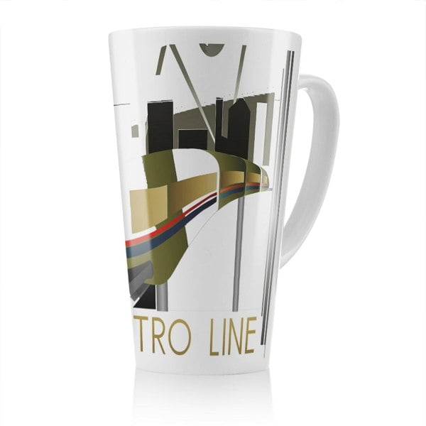 Benjamin Tate Design Art Deco Metro Line Latte Mug