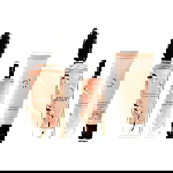 Armani Women's Perfume Armani Si Eau de Parfum Women's Gift Set Spray (100ml + 50ml Body Lotion + 15ml)