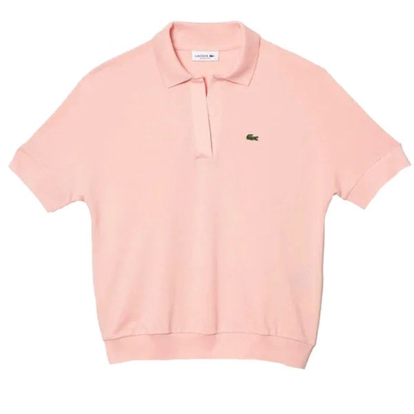 Lacoste Womens/Ladies Fluid Pique Relaxed Fit Polo Shirt - Pink