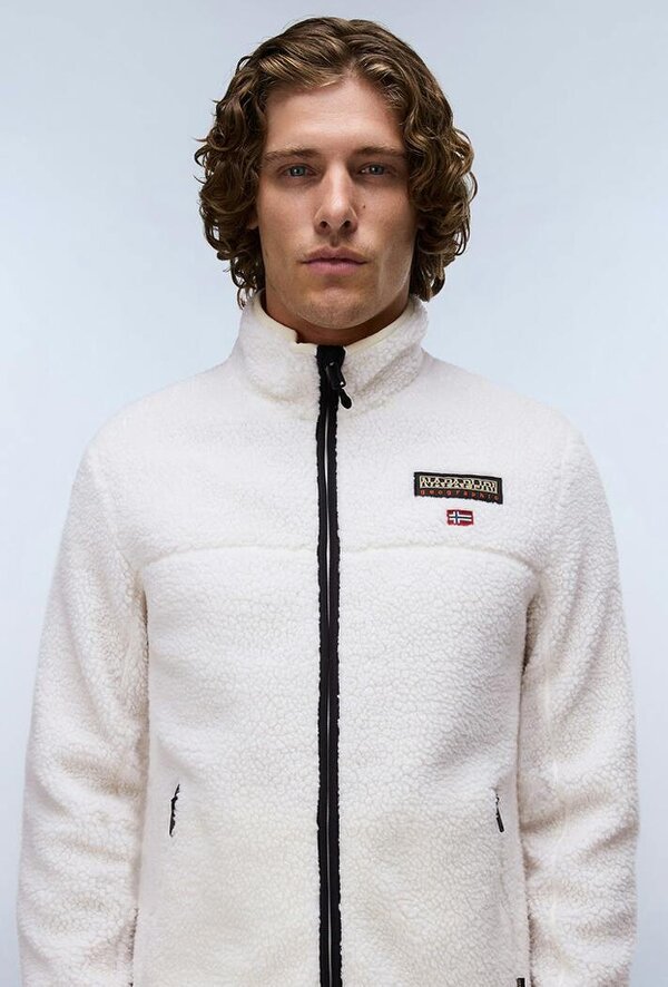 Napapijri Tynik Full-Zip Fleece - Beige