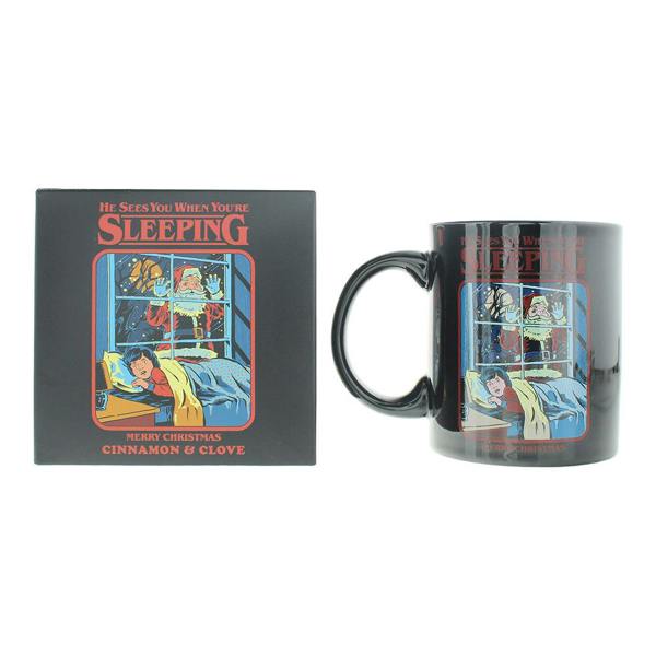 Steven Rhodes He Sees You When You're Sleeping Cinnamon & Clove Scented Mug Candle 243g