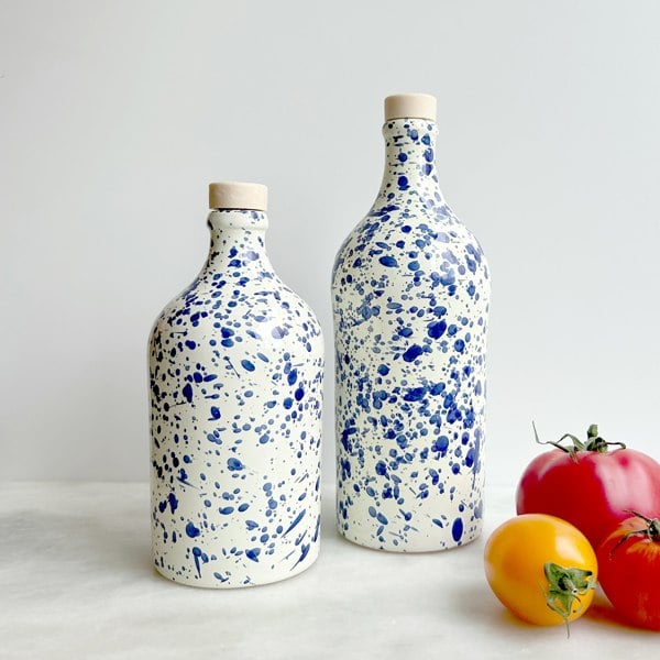 Hot Pottery Blueberry Oil & Vinegar Bottle