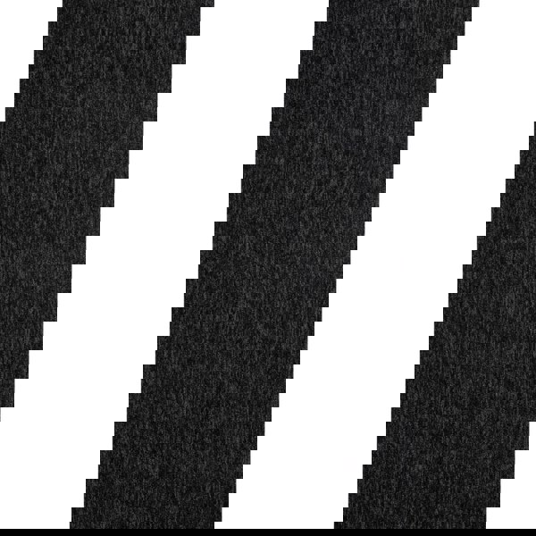 Dark Grey Low Pile Area Rug Plain Design