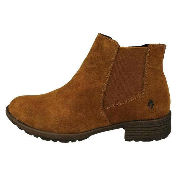 Hush Puppies Ladies Hush Puppies Block Heeled Ankle Boots Madisyn