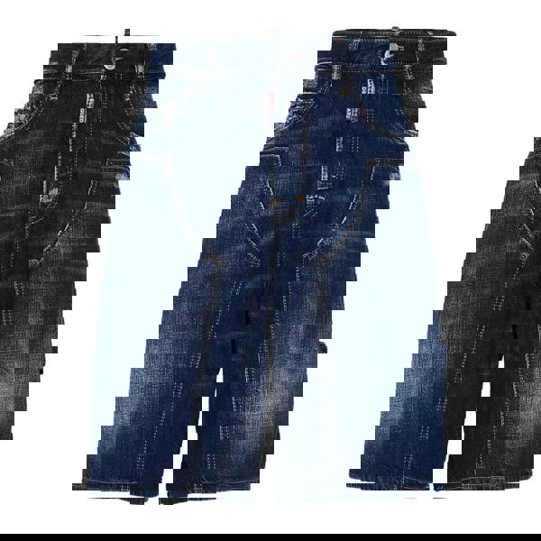 Dsquared2 Dark Semplice Carpenter Shorts Navy Blue W30