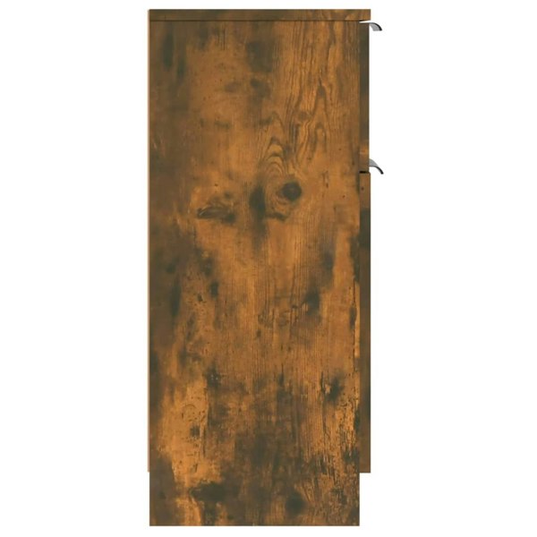 Berkfield Sideboards 2 pcs Smoked Oak 30x30x70 cm Engineered Wood