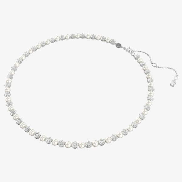 Swarovski Matrix Tennis White Crystal Necklace 5689623