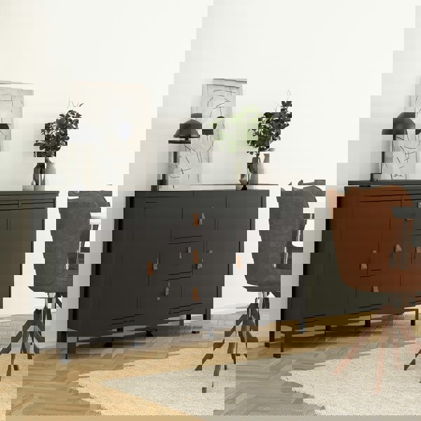 Furniture To Go Barcelona Sideboard 2 doors + 3 drawers  in Matt Black