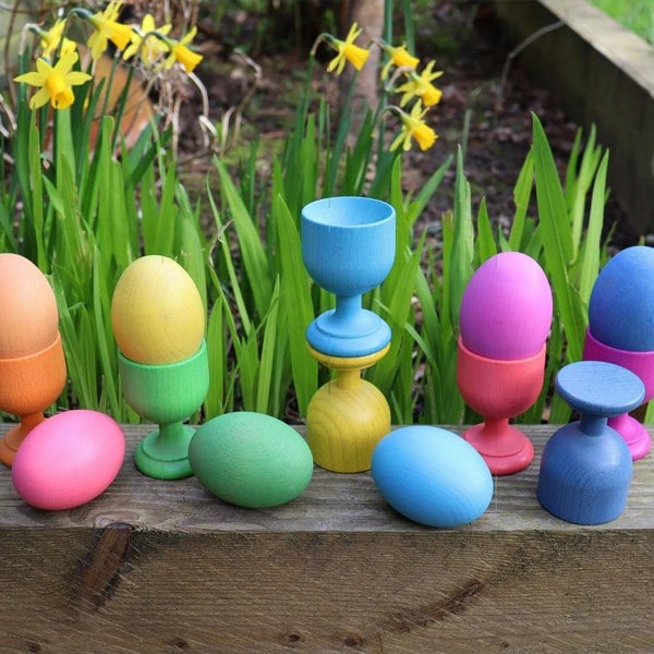 tickit Rainbow Wooden Eggs