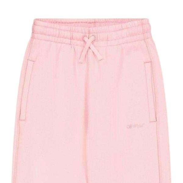 Off White Childrens/Kids Plain Jogging Bottoms - Pink - 