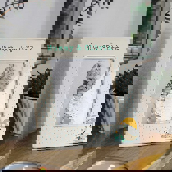 Personalised Memento Company Personalised Puddle Duck Ceramic 4x4 Frame