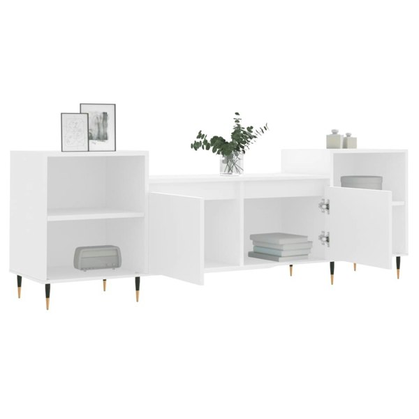 Berkfield TV Cabinet White 160x35x55 cm Engineered Wood