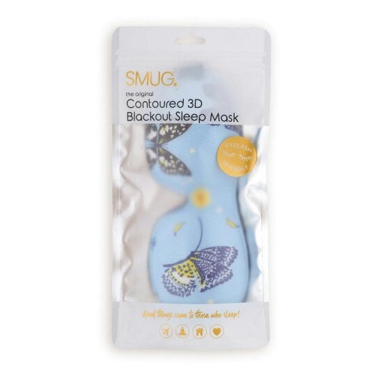 Contoured 3D Blackout Sleep Mask, Butterflies