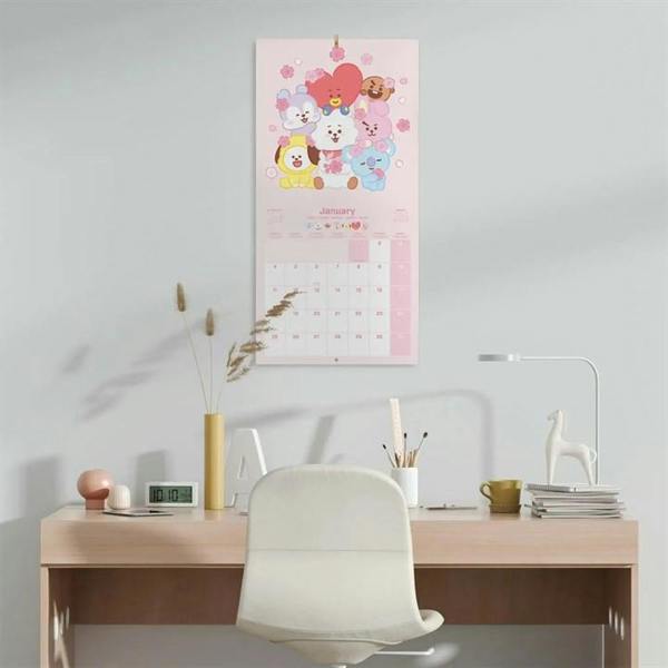 BT21, BTS x Line Friends Calendar 2027, Wall Calendars, Month To View, Entertainment, Gift