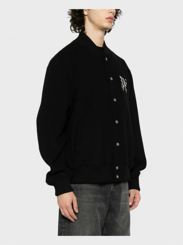 Palm Angels Monogram Varsity Jacket 'Black/Off White' - Supplied FashionPalm Angels