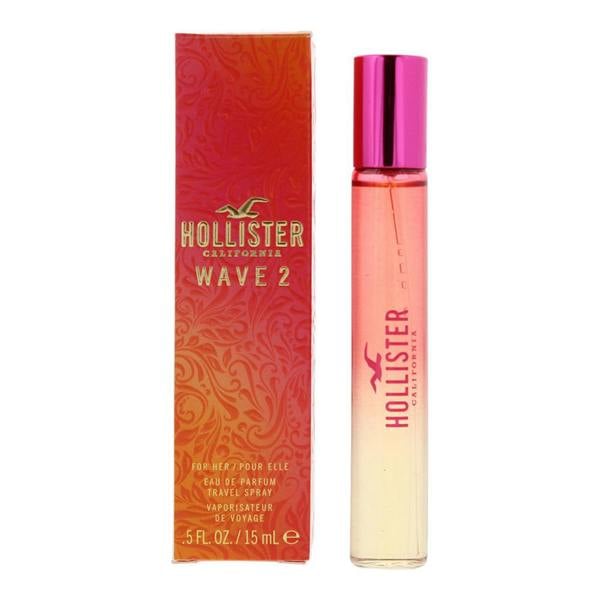 Hollister Wave 2 Eau de Parfum 15ml Travel Spray for Her