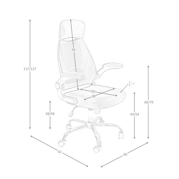 Angel Cerdá Black fabric swivel office chair 4140