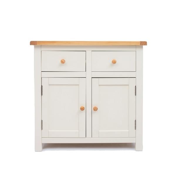 Maggiori Off White 2 Drawer 2 Door Sideboard Wood Knob