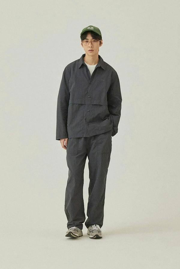 Kappy Design Nylon Shirt Jacket