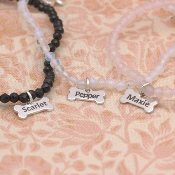 Mylee London Labrador Silhouette Crystal Bracelet - Personalised