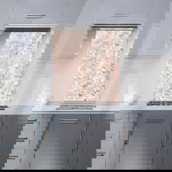 Warren Reed - Designer Polished Pale Pink Quartz Effect Kitchen Splashback