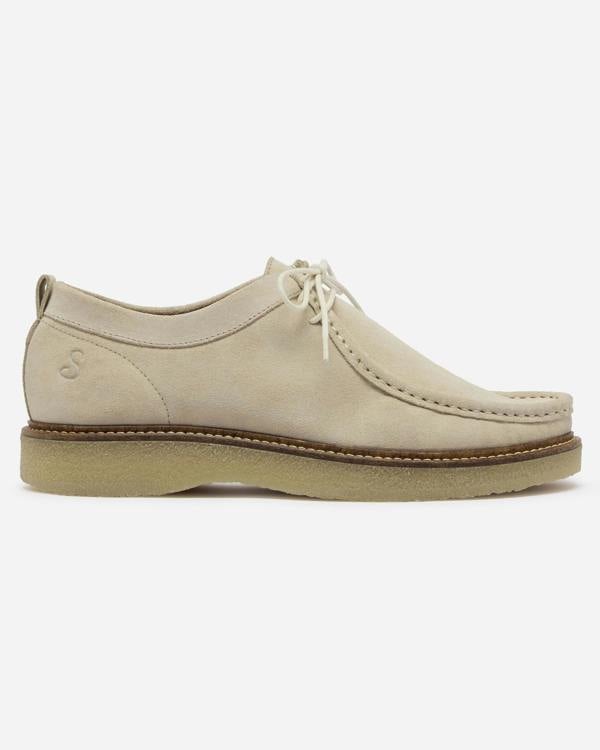 Oliver Sweeney Marana Calf Suede Mens Moccasin Shoes - Sand | CHO | Designer Mens Shoes