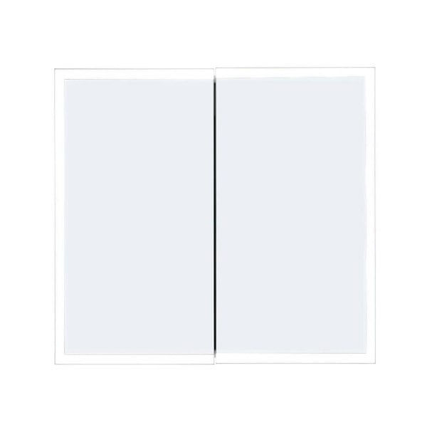 Elegant Double Door Bathroom Mirror LED Frameless Mirror Cabinet Bathroom Mirror Cabinets Living and Home