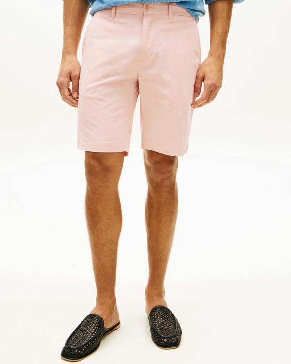 Tommy Hilfiger Denton 9.5 Inch Essential Mens Twill Shorts - Delicate Petal