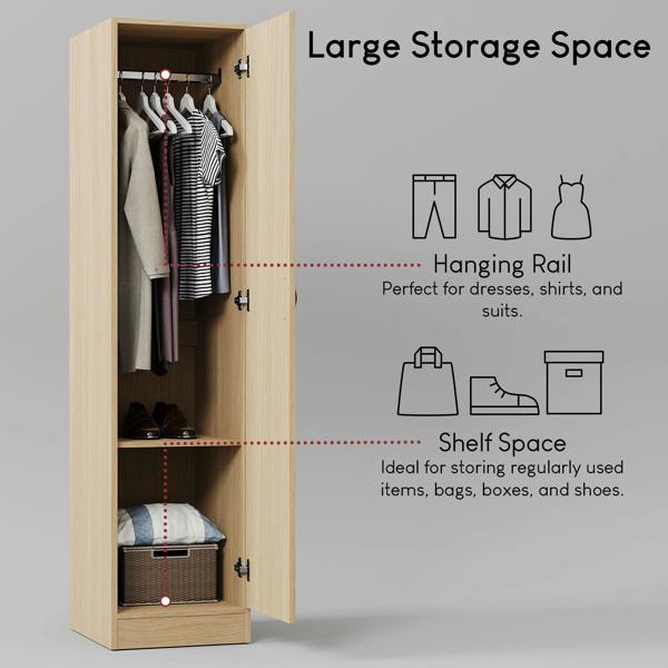 Vida Designs Riano 1 Door Wardrobe