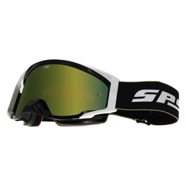Spy MX Motocross Goggle Foundation Plus 3200000000003 Black Gold HD Bronze with Gold Spectra Mirror HD Clear