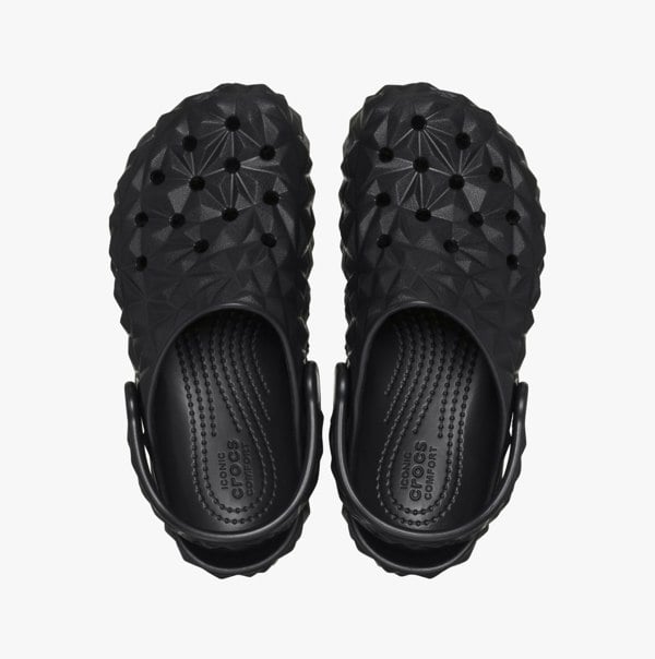 Crocs 209572-001 CLASSIC GEOMETRIC Kids Clogs Black