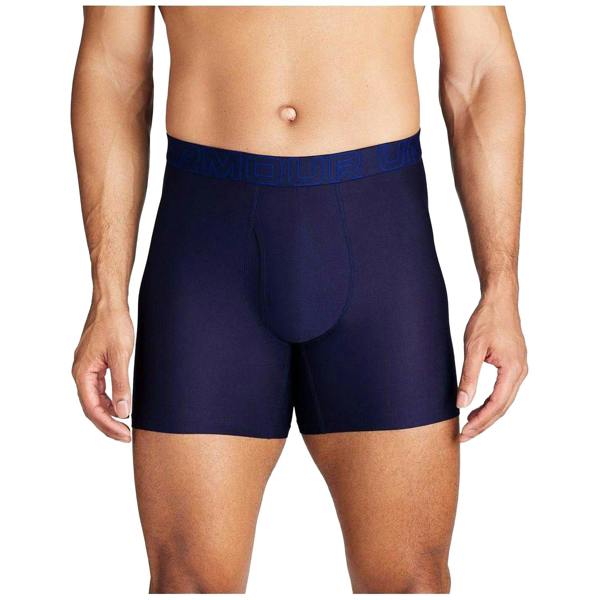 Under Armour Mens Performance Boxer Shorts (Pack of 3) - Royal Blue/Steel/Navy - 