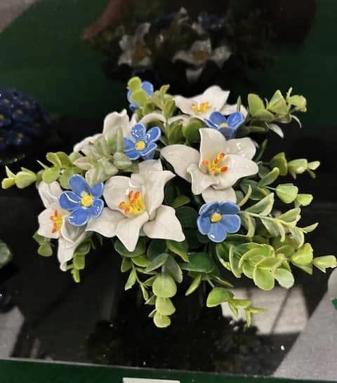 Memorials Direct Forget-Me-Not & Lily Grave Pot