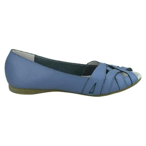Down to Earth Ladies Down To Earth Peep Toe Casual Shoes F00328
