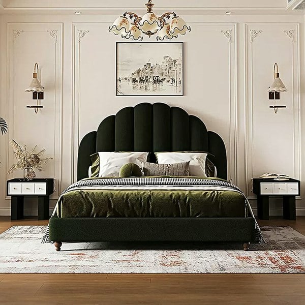 Persephone Shell Double Bed, King Size, Super King Size, Flannelette-Rit Concept-Rit Concept