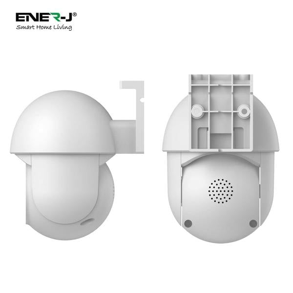 ENER-J Smart WiFi Outdoor Dome IP Camera, 2K 3MP Pan-Tilt, Night Vision, Motion Detection, Two-Way Audio, Alexa & Google Home Compatible
