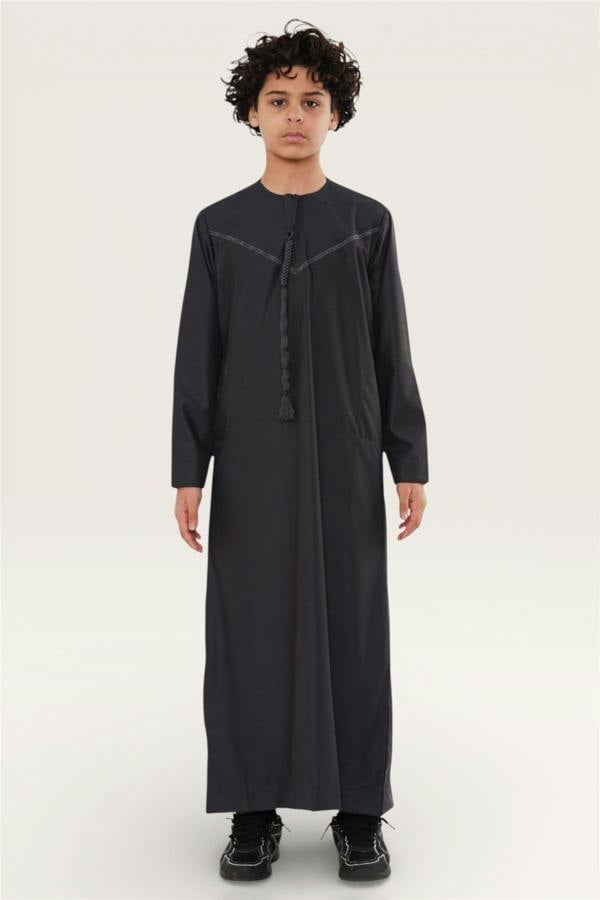 Infinity Leather Kids Boys Ramadan Eid Moroccan Jubba Robe Djellaba Thobe - K-TT008
