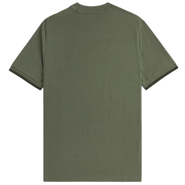 Fred Perry Tipped Cuff Honeycomb Pique T-Shirt