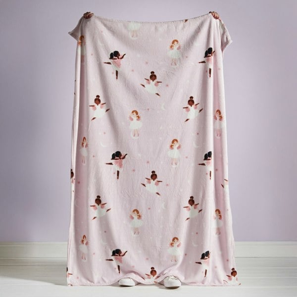 Catherine Lansfield Dancing Fairies Cosy Fleece Blanket Throw