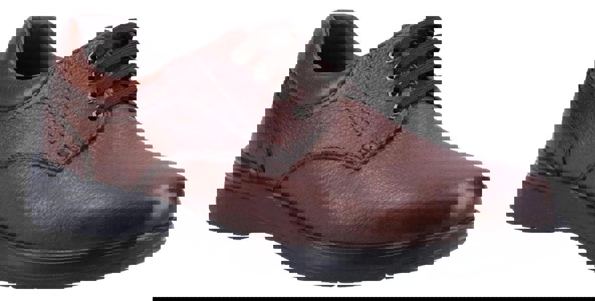 Hush Puppies Marco Mens Classic Lace Up Smart Leather Formal Shoes, brown leather formal shoes with lace-up closure and cushioned sole.