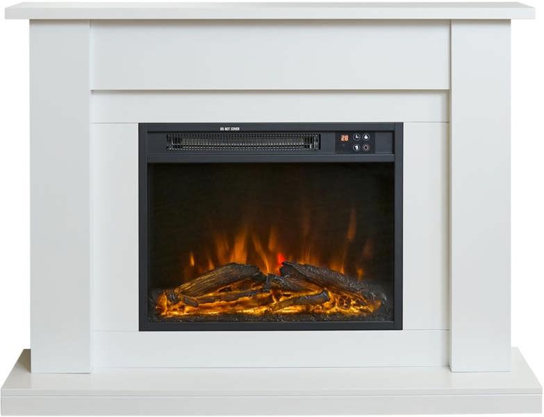 Sureflame Banbury Electric Fireplace Suite in White, 43 Inch