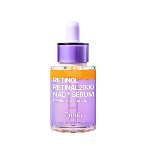 Purito SEOUL Retinol Retinal 2000 NAD+ Serum – 30ml high-performance dual retinoid and cellular longevity anti-aging serum available at Atelier De Glow UK.
