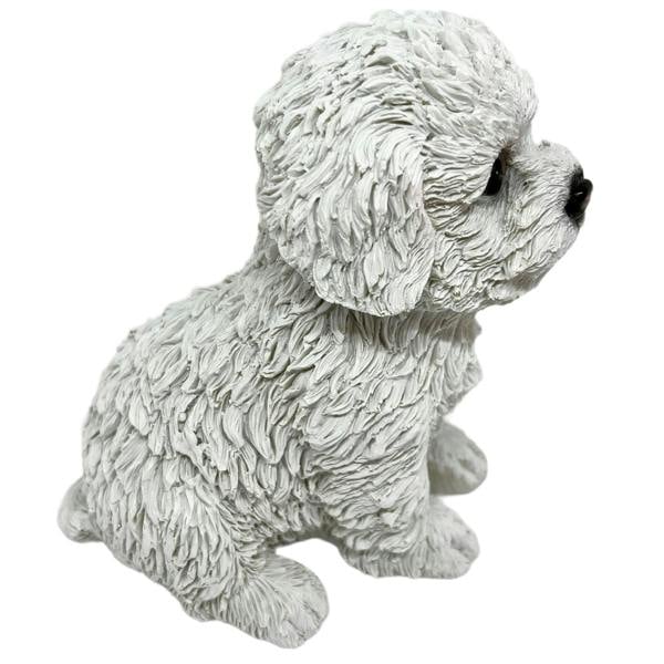Farmwood Bichon Frise Puppy Dog Garden Animal Statue