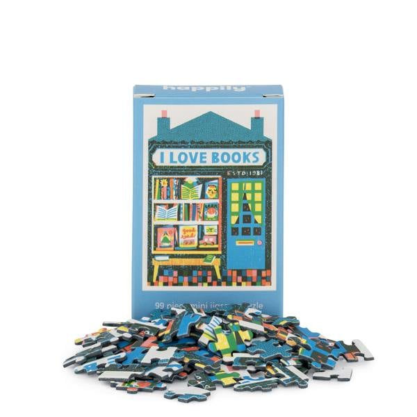 Happily Puzzles Book Shop - 99 Piece Mini Jigsaw Puzzle