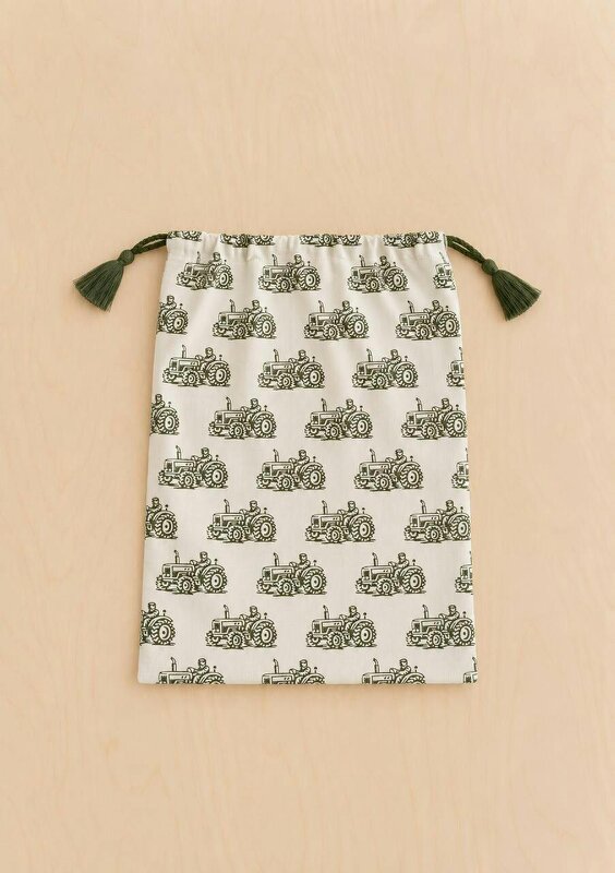 Soul Of Sita Kids Woodblock Print Tractor Pyjamas