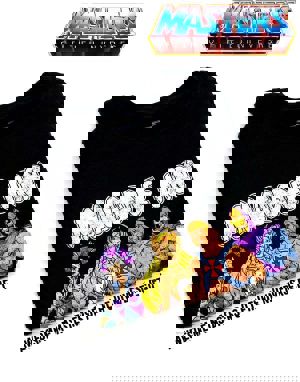 Masters of the Universe Mens Black Short Sleeved T-Shirt