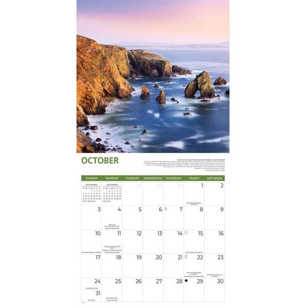 Ireland Calendar 2027, Wall Calendars, Month To View, Travel, Gift