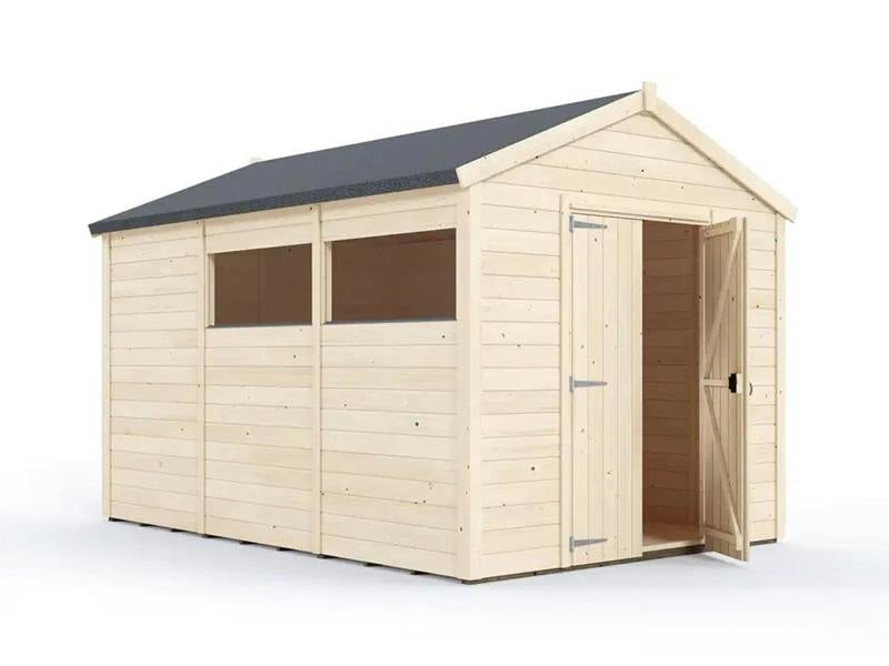 Dunster House Overlord Modular Apex Shed  W8' x D12' / W2.4m x D3.6m