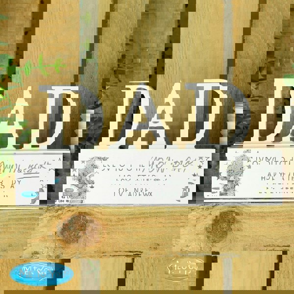 Personalised Memento Company Personalised Me To You Moon and Back Wooden Dad Ornament