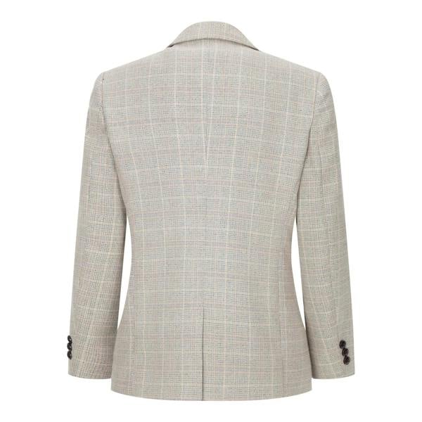 Paul Andrew Boys 3 Piece Beige Tweed Check Vintage Retro Suit